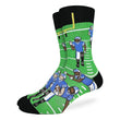 Football Blue Men's Crew Socks